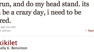 Kelly Bensimon Lives For Headstands